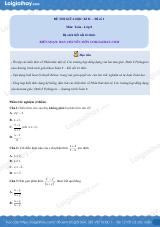 Đề thi giữa kì 2 Toán 8 - Đề số 1 - Kết nối tri thức